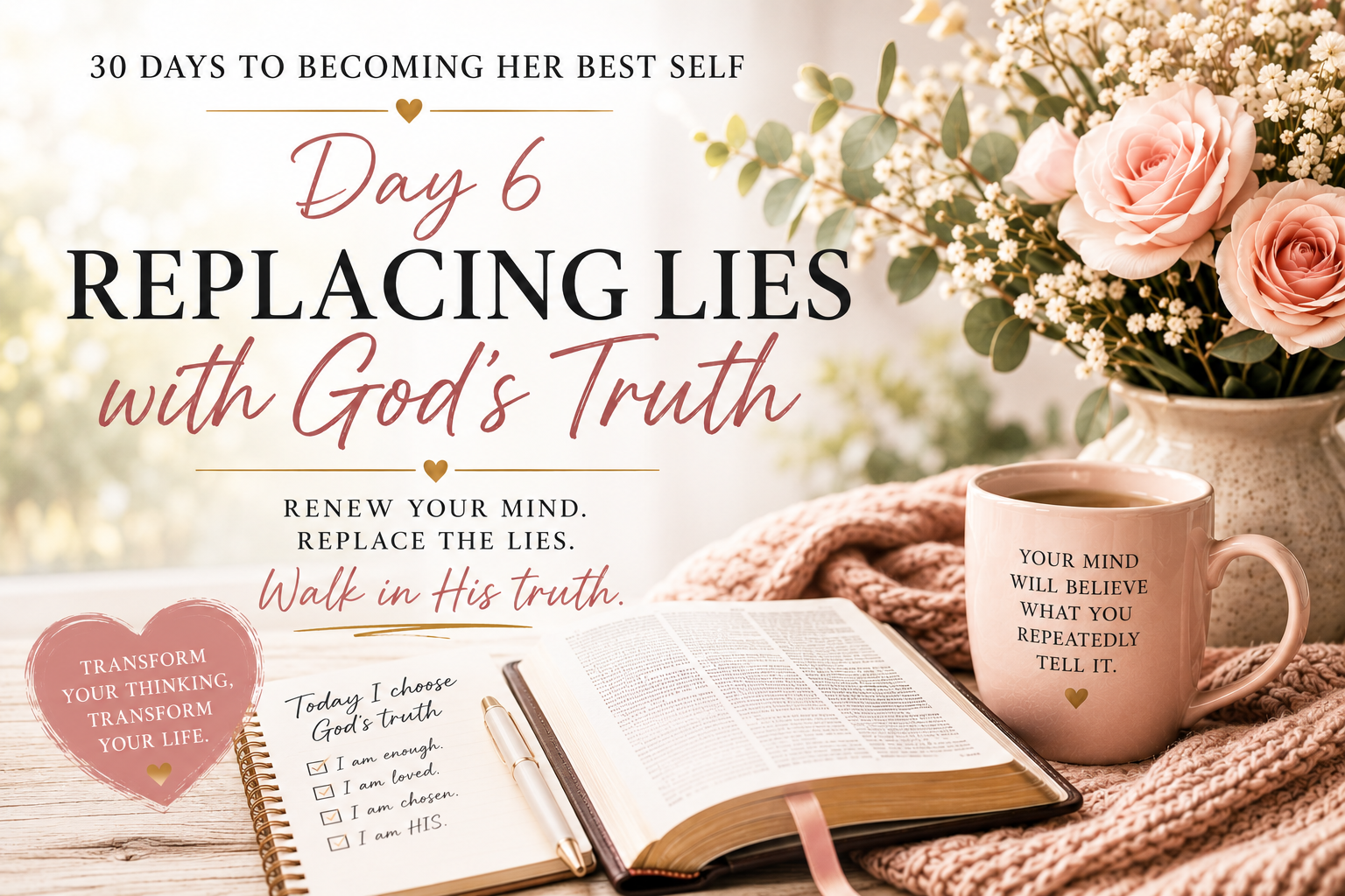 Day 6: Replacing Lies with God’s Truth