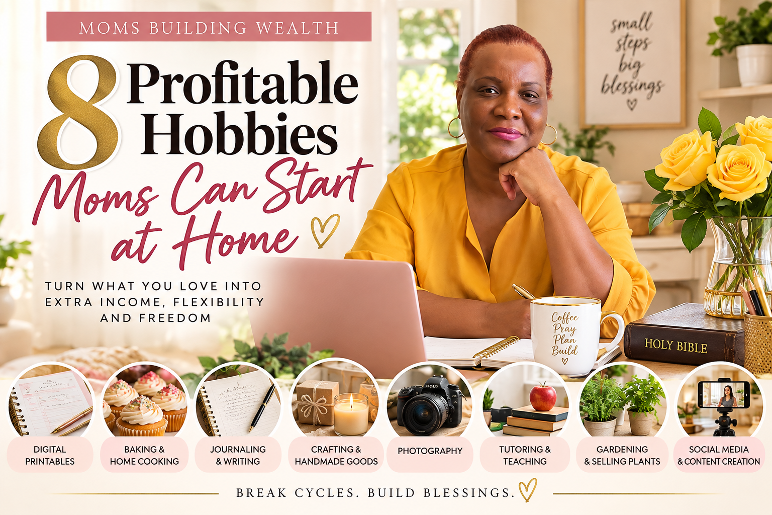 8 Profitable Hobbies Moms Can Start at Home